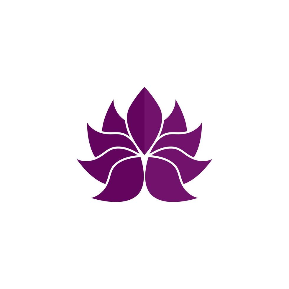 Beauty-Vektor-Lotusblumen-Design-Logo-Vorlage vektor