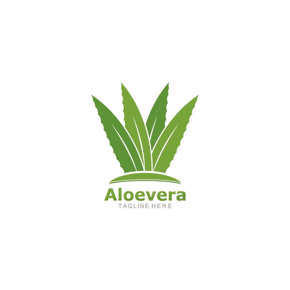 uppsättning av aloevera logotyp mall vektor ikon