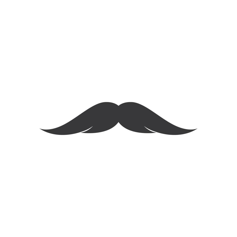 mustasch logotyp mall vektor