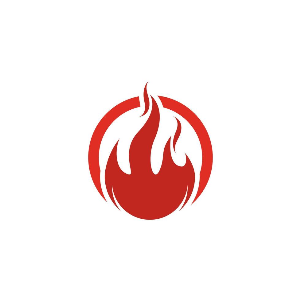 Feuer Flamme Logo Vorlage Vektorsymbol Logo für Öl, Gas und Energie vektor