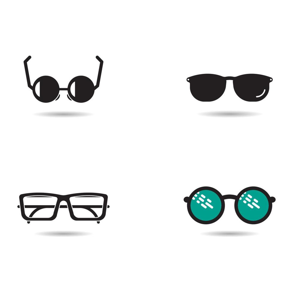 glasögon logotyp design Vecto vektor