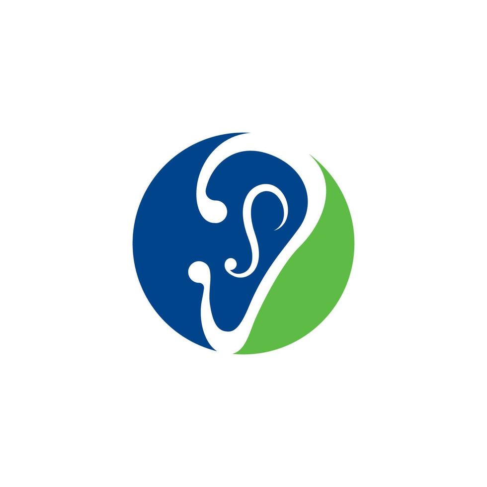 Anhörung Logo Vorlage Vektor Icon Illustration