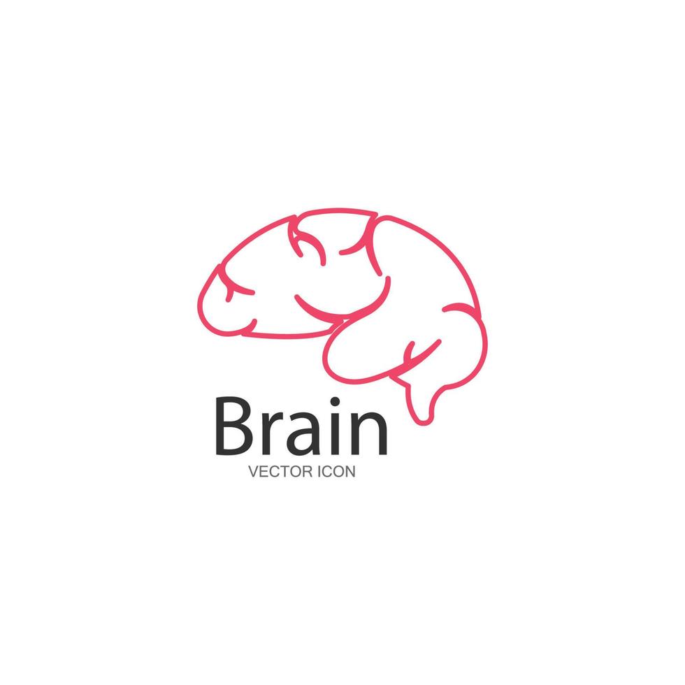 hjärna logotyp mall vektor ikon illustration
