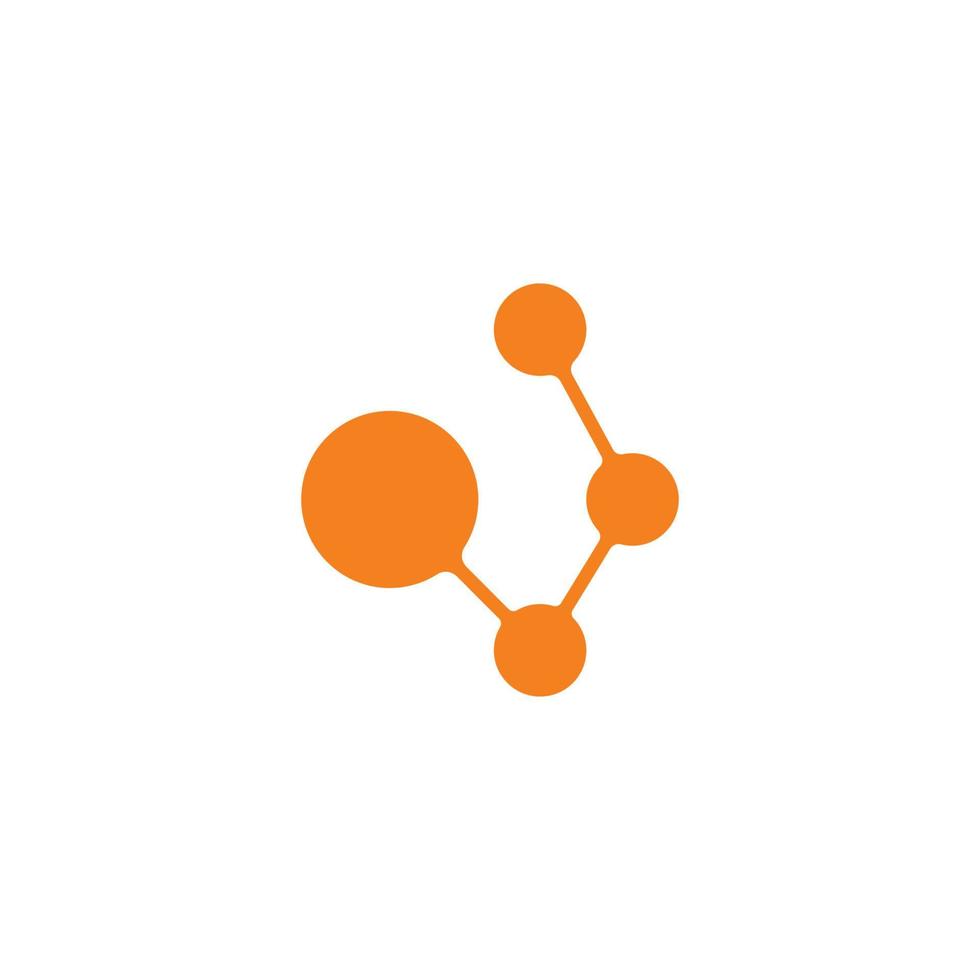 molekyl logotyp vektor ikon illustration