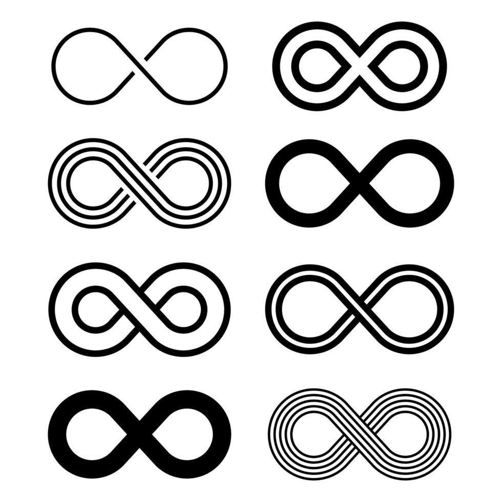 Infinity-Logo-Illustrationsvektor vektor
