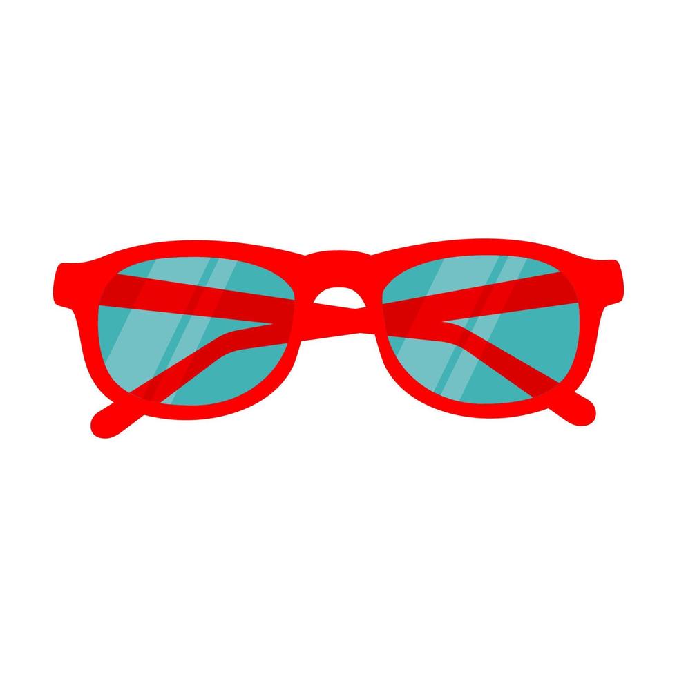Rote-Augen-Brille-Vektor-Design vektor