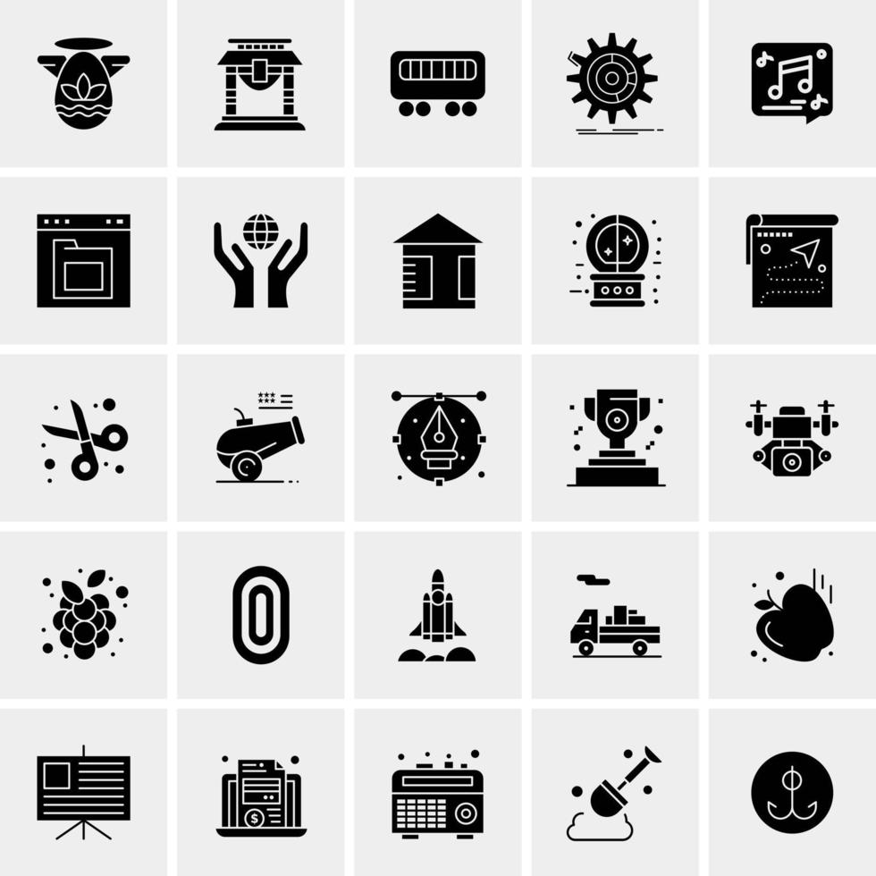 25 universelle Business-Icons Vektor kreative Icon-Illustration zur Verwendung in Web- und Mobilprojekten