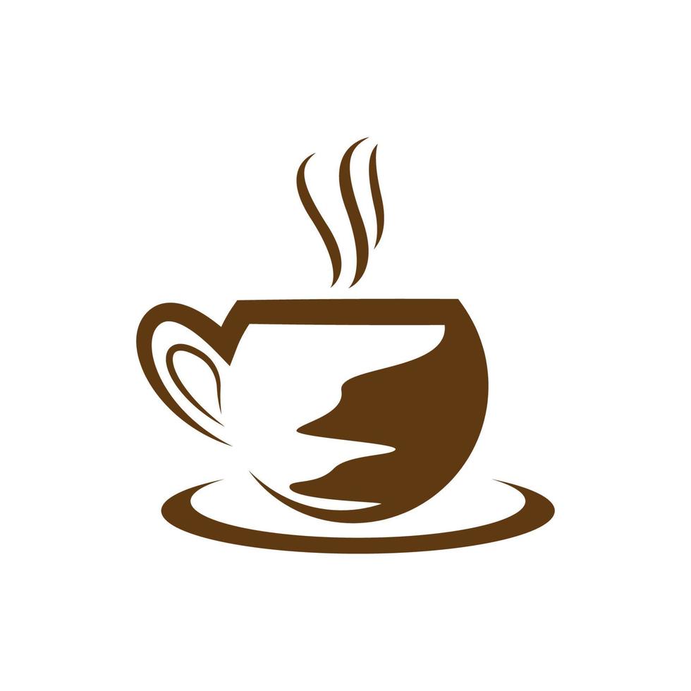 kaffekopp logotyp bilder vektor