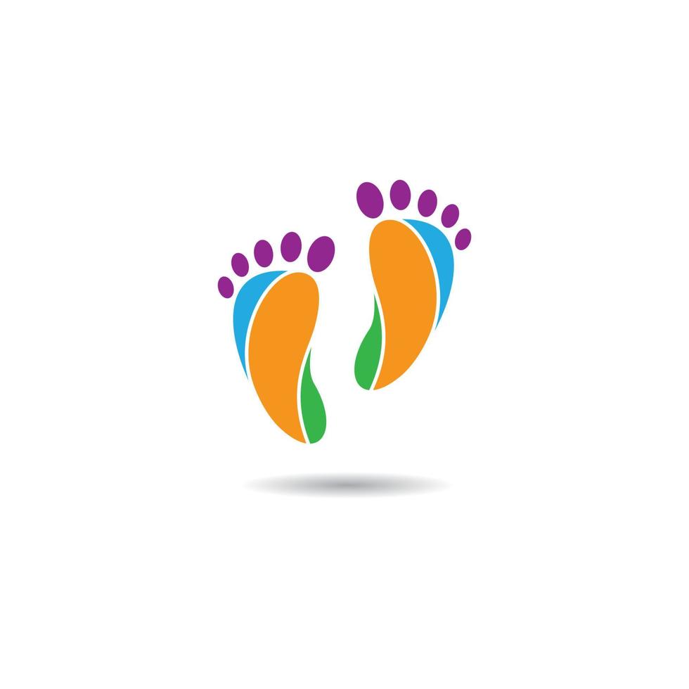 Logo-Vektorsymbol für Fußtherapeuten vektor
