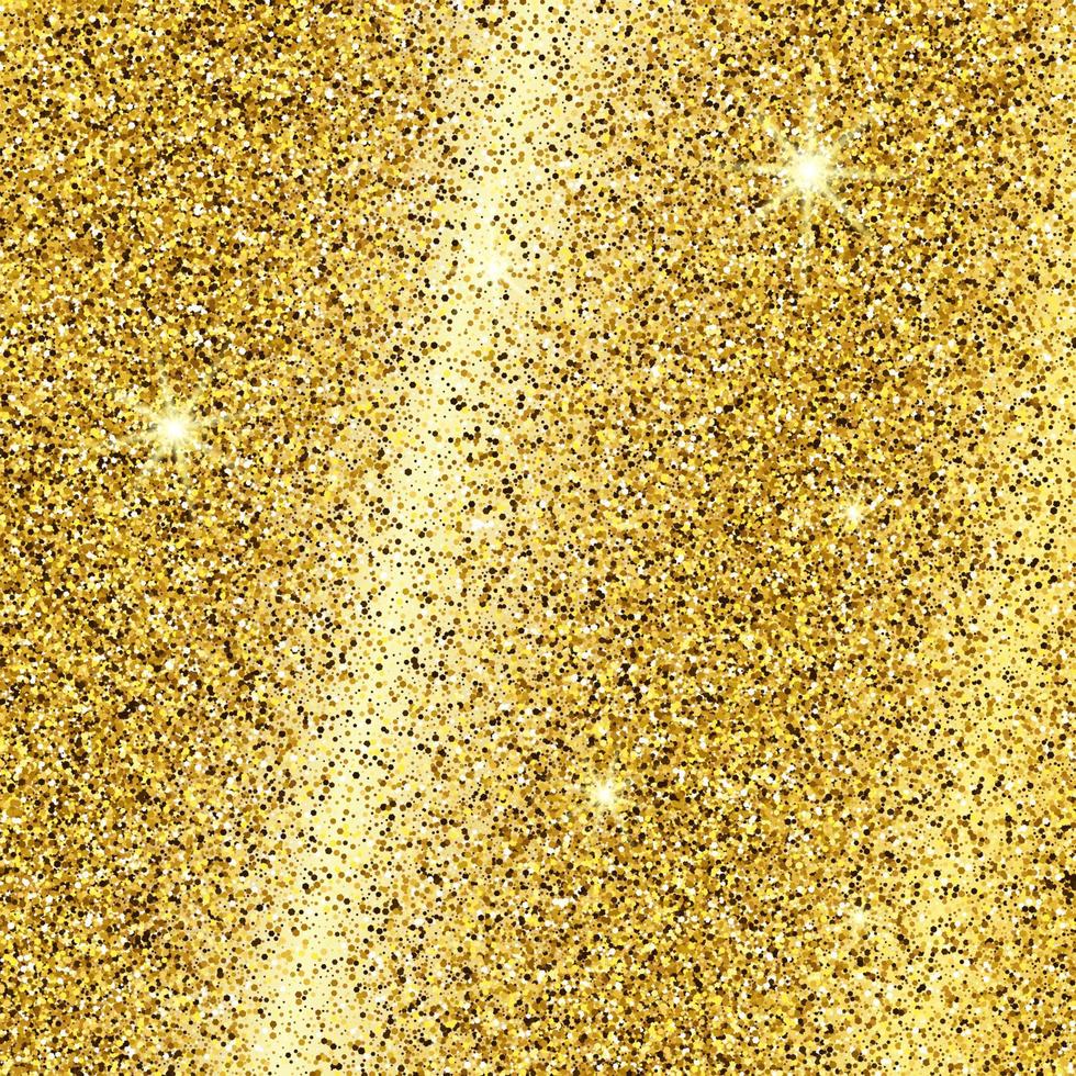 gyllene glittrande bakgrund med guld pärlar och glitter effekt. tömma Plats för din text. vektor illustration