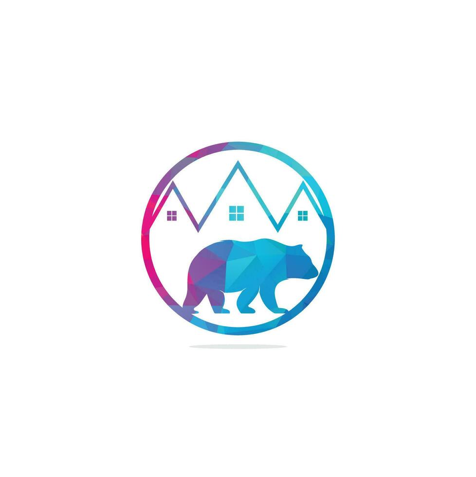 Björn logotyp ikon mönster vektor. björnar logotyp begrepp. ikon symbol. vektor