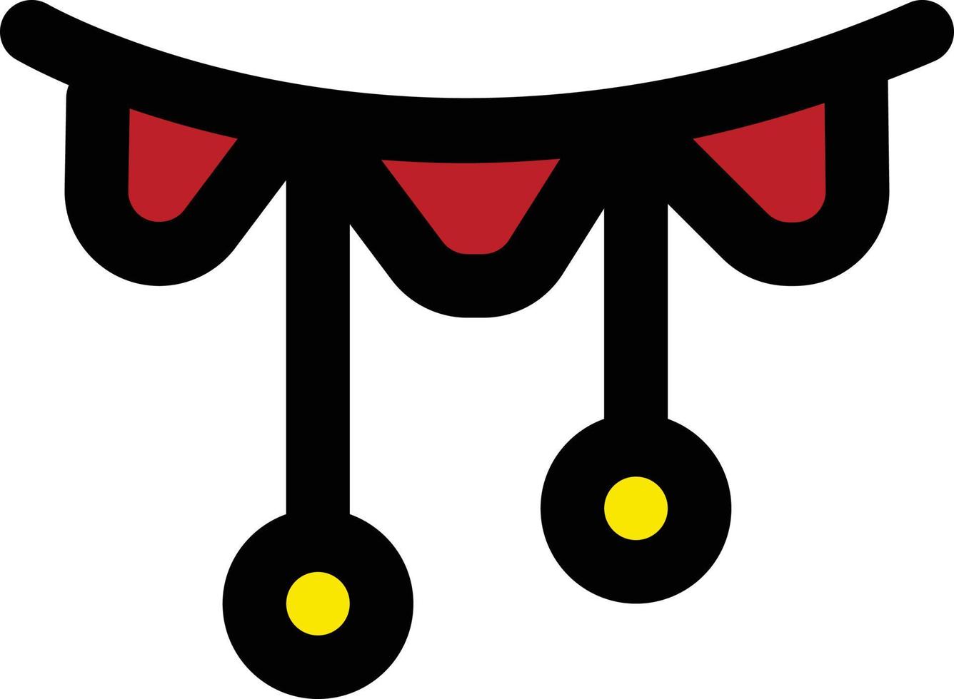 Dekorationssymbol, Neujahrsthema vektor