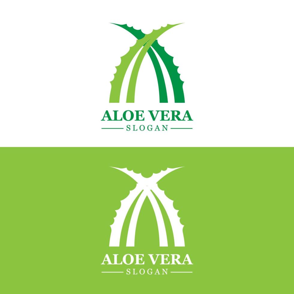 aloe vera logo, gesundheitsblattvektor, design geeignet für schönheitssalon, organisches recycling, hautgesundheitsblatt vektor