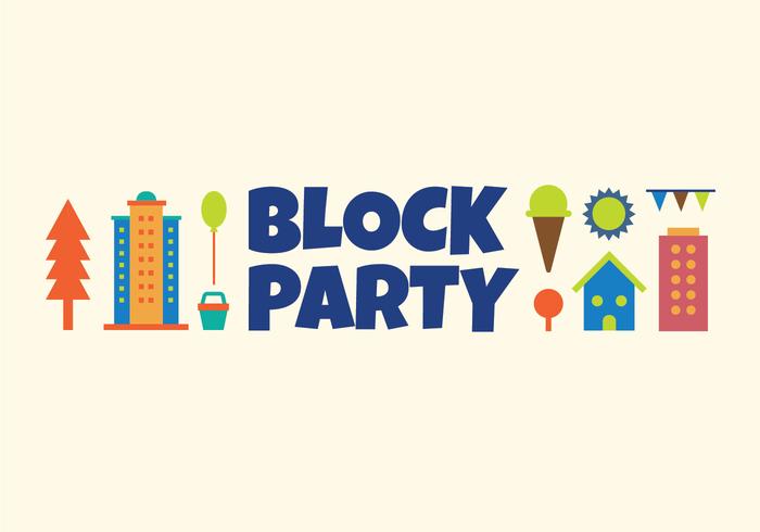 Block party vektor illustration