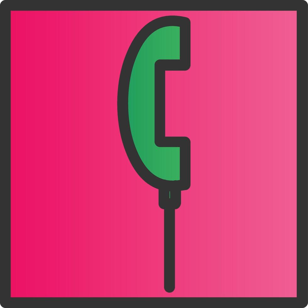 Telefon Quadrat alt Vektor Icon Design