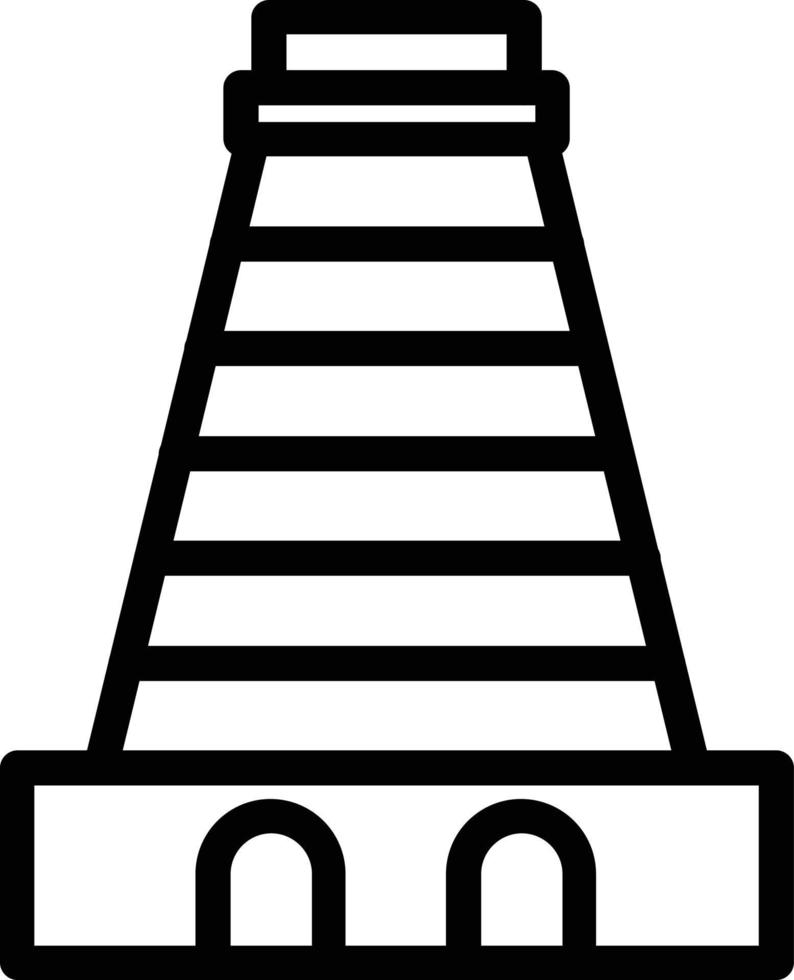 Gopuram-Vektor-Icon-Design vektor