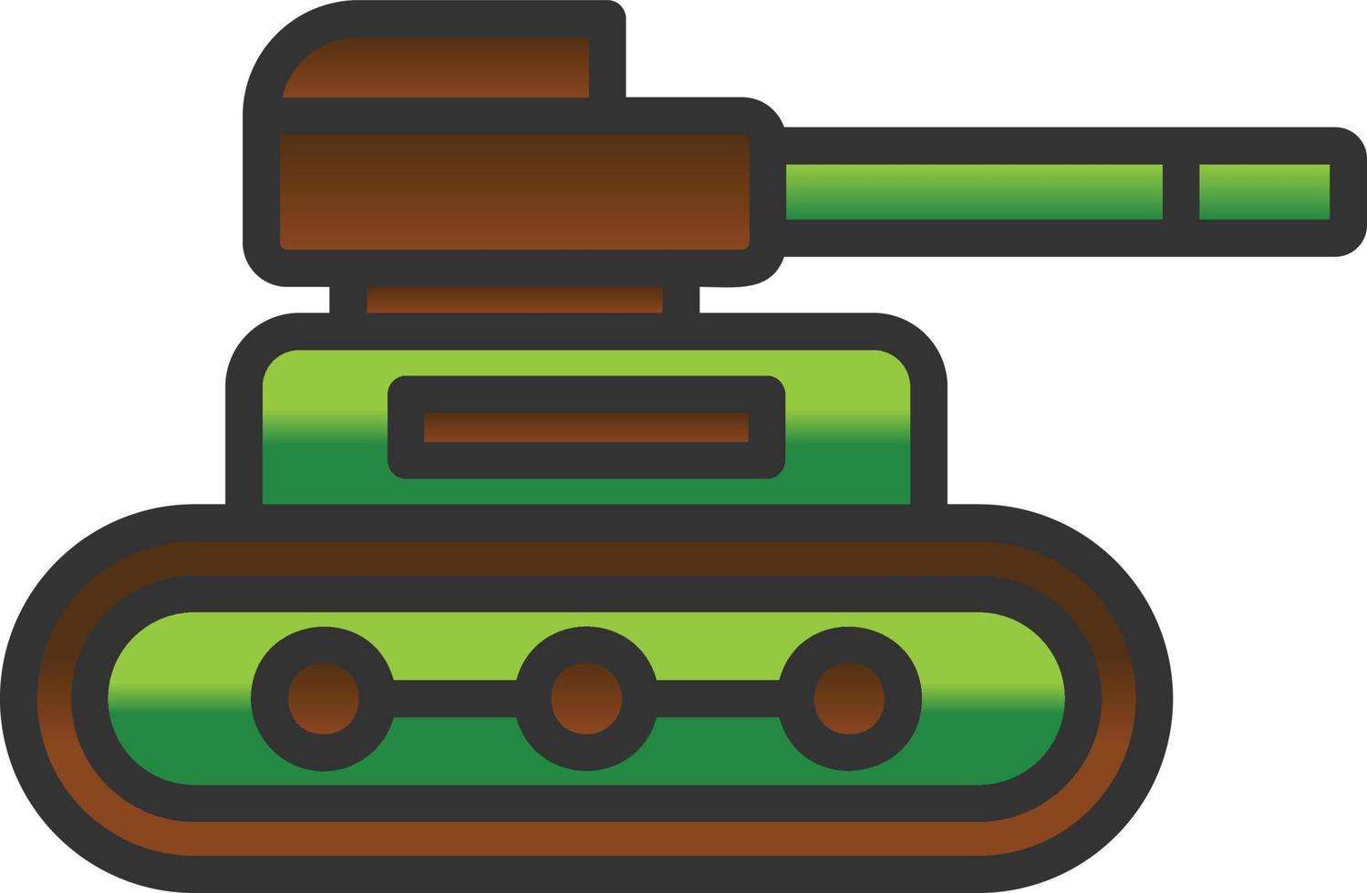 Tank-Vektor-Symbol vektor