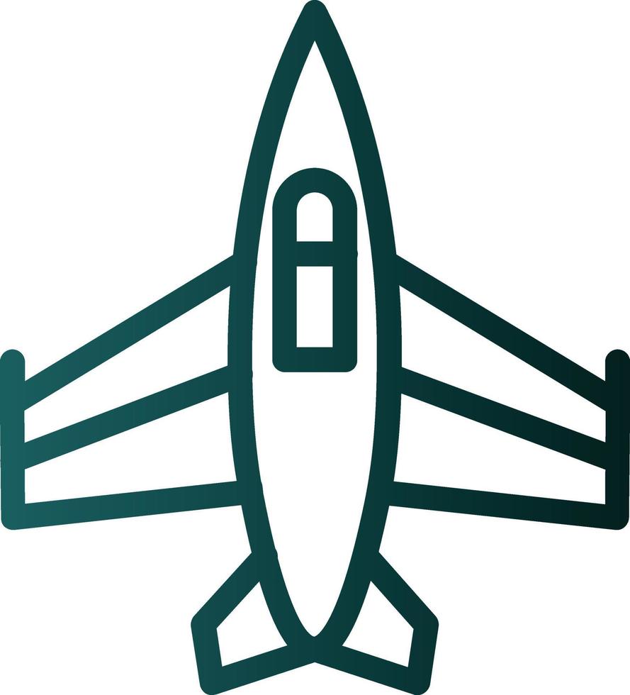 Kampfjet-Vektor-Icon-Design vektor