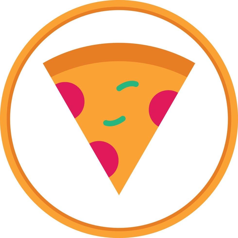 Pizzascheibe Vektor Icon Design