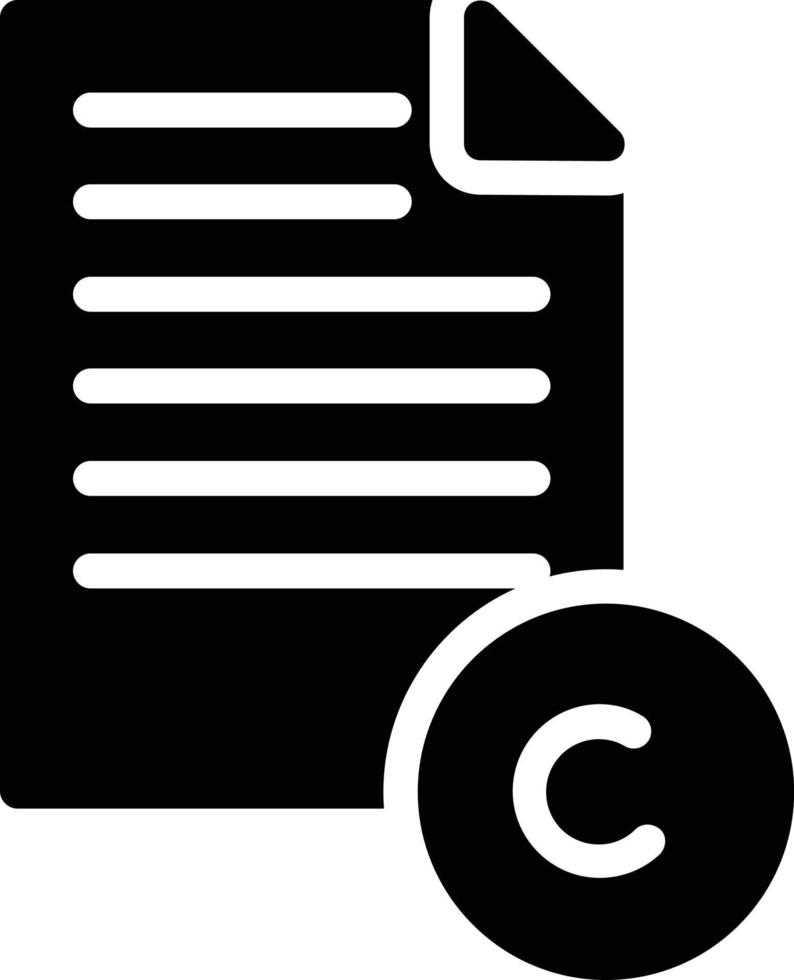 Copyright-Vektor-Icon-Design vektor