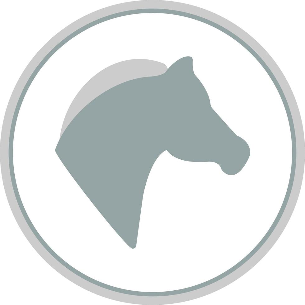 häst huvud vektor ikon design