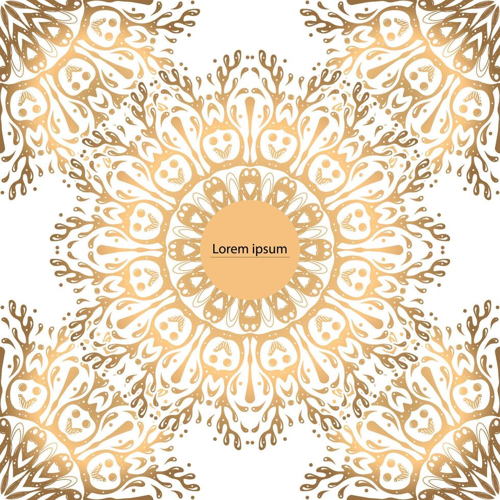 luxus-mandala-hintergrund mit goldenem arabeskenmuster im arabischen islamischen oststil. dekoratives mandala für druck, poster, cover, broschüre, flyer, banner. vektor