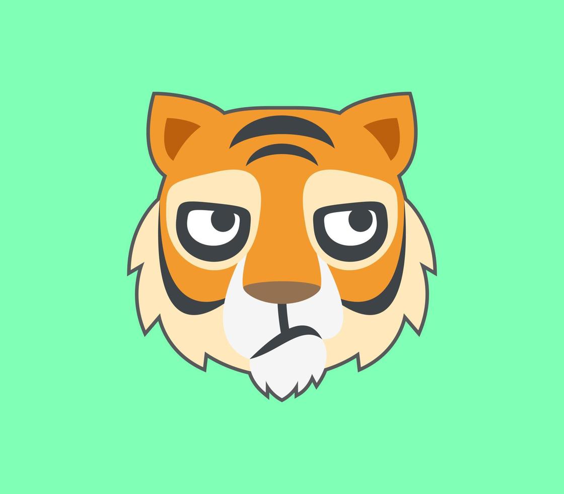 tiger seriefigur vektor