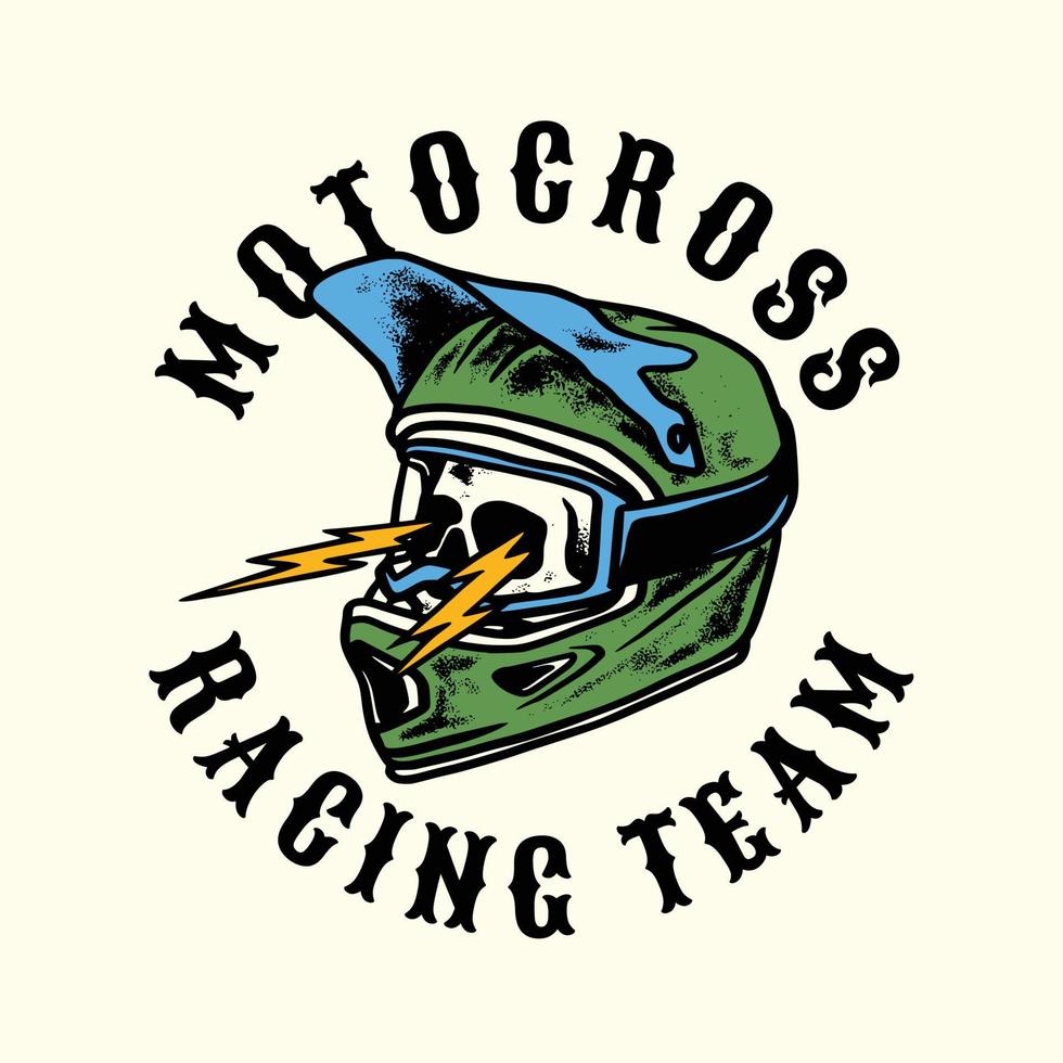 Oldtimer-Motorradabenteuer, Motocross-Club. hand gezeichnete vektorillustration vektor