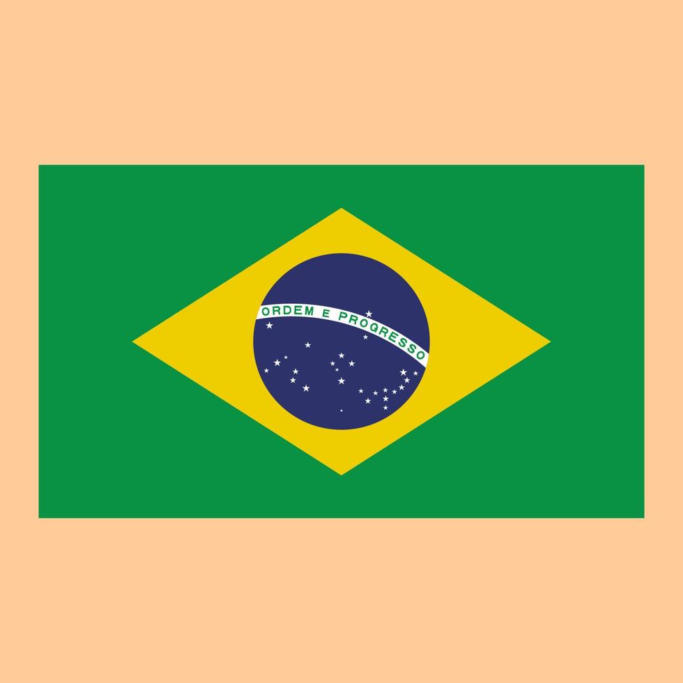 Vektor der brasilianischen Landesflagge