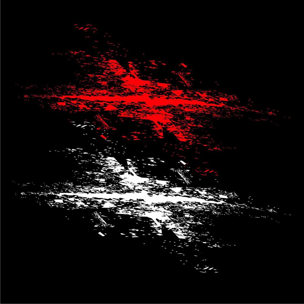 svart bakgrund vektor design med röd och vit fläckar