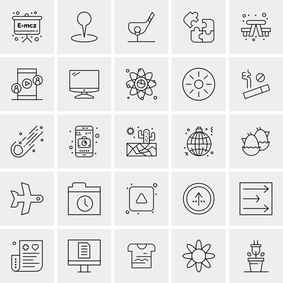 25 universelle Business-Icons Vektor kreative Icon-Illustration zur Verwendung in Web- und Mobilprojekten