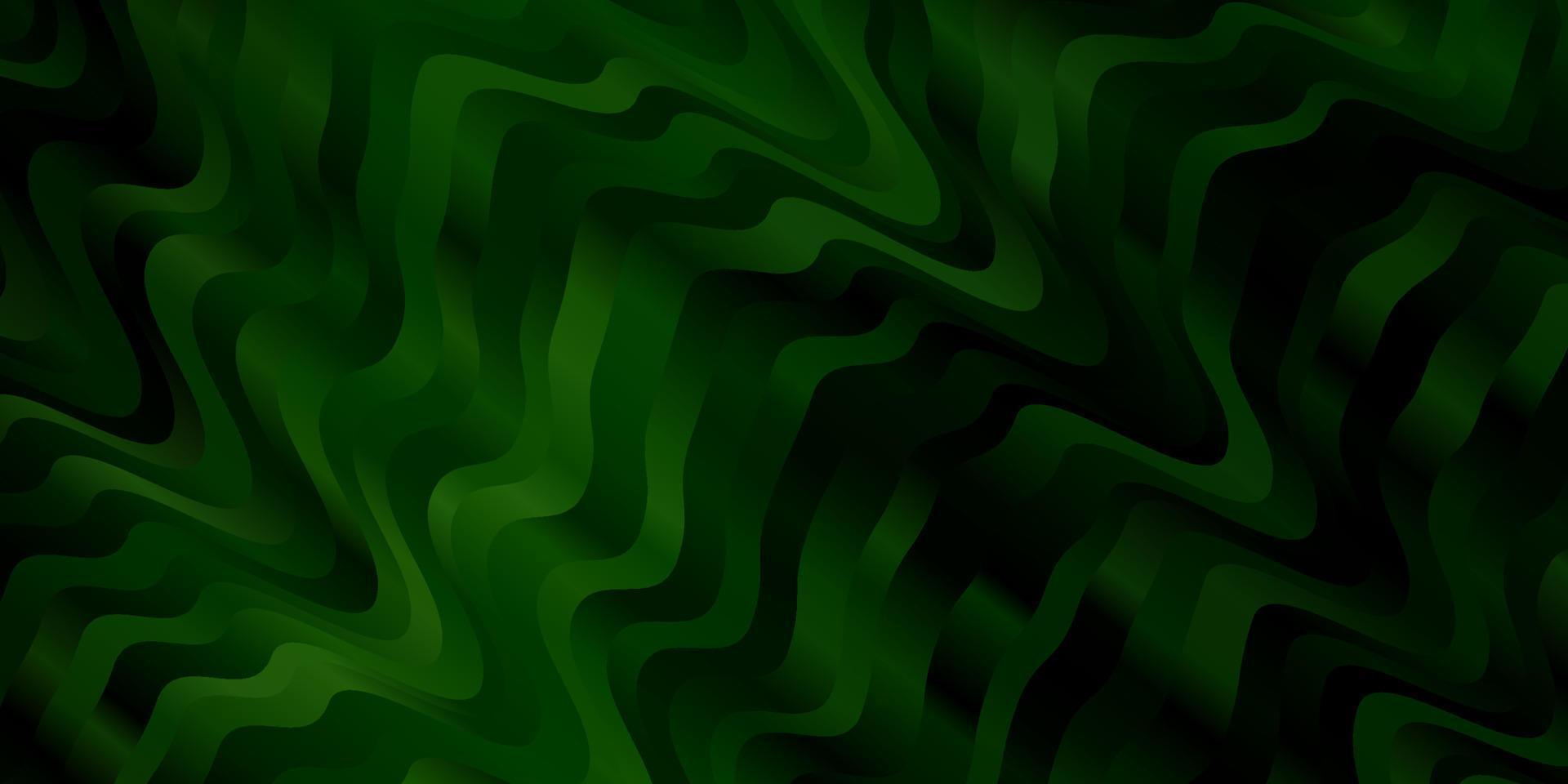 mörkgrönt vektormönster med linjer. vektor