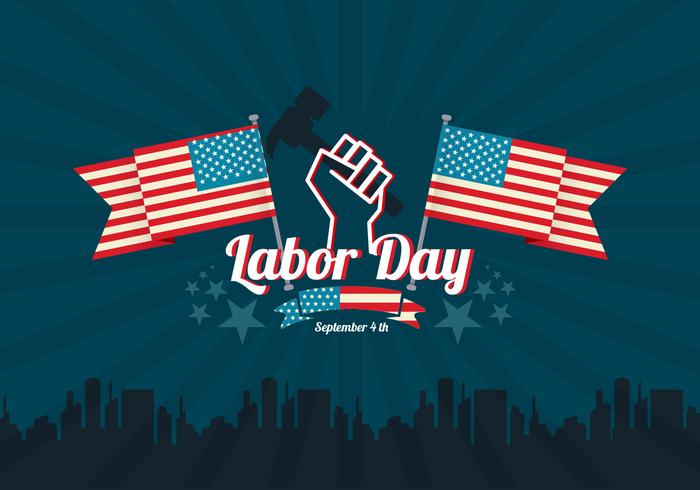 Labour Day Vector Background