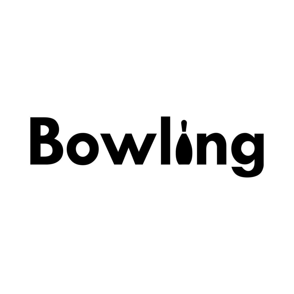 das Bowling-Logo-Vektordesign vektor