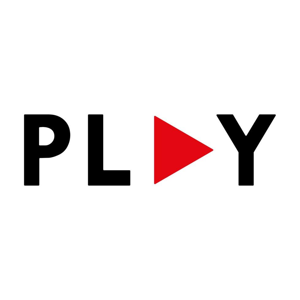 das Play-Logo-Vektordesign. vektor