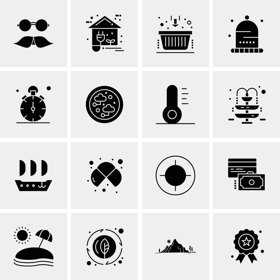 16 universelle Business-Icons Vektor kreative Icon-Illustration zur Verwendung in Web- und Mobilprojekten