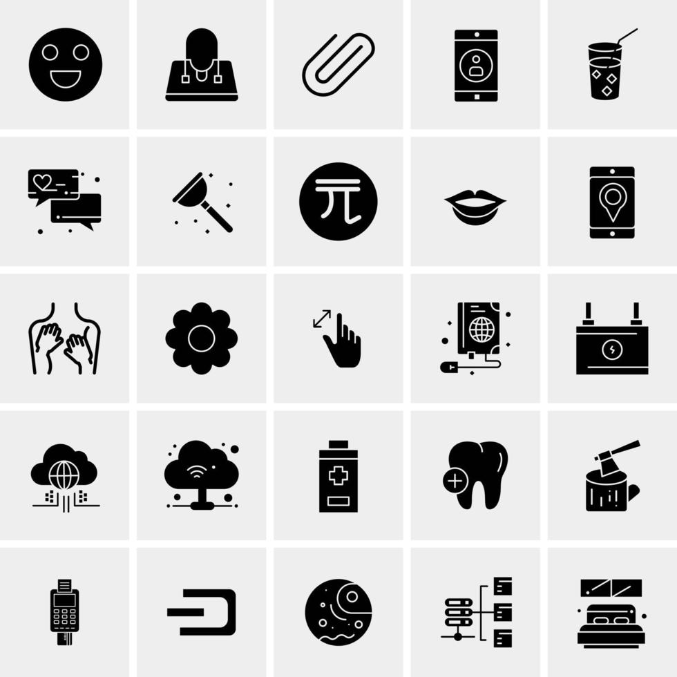 25 universelle Business-Icons Vektor kreative Icon-Illustration zur Verwendung in Web- und Mobilprojekten