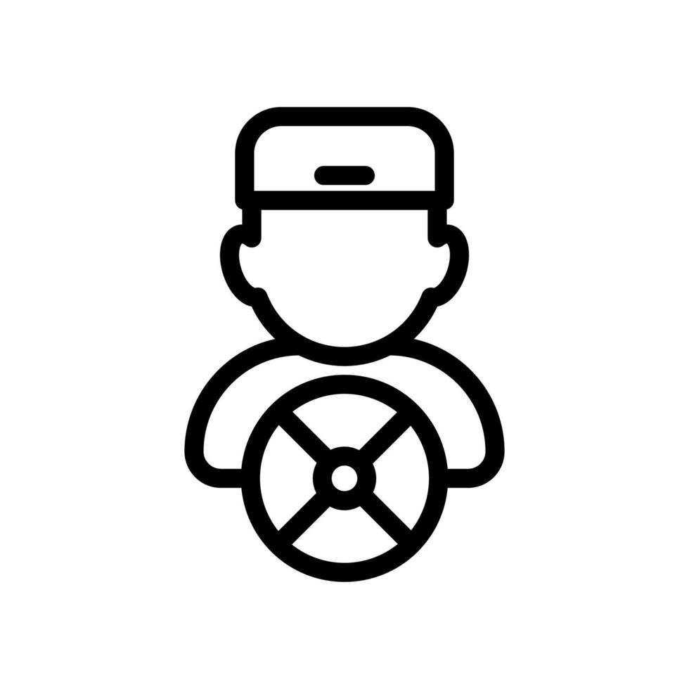 förare ikon. förare yrke symbol. förare ikon design lämplig för hemsida, mobil app och frilans behov. isolerat ikon illustration på vit bakgrund vektor