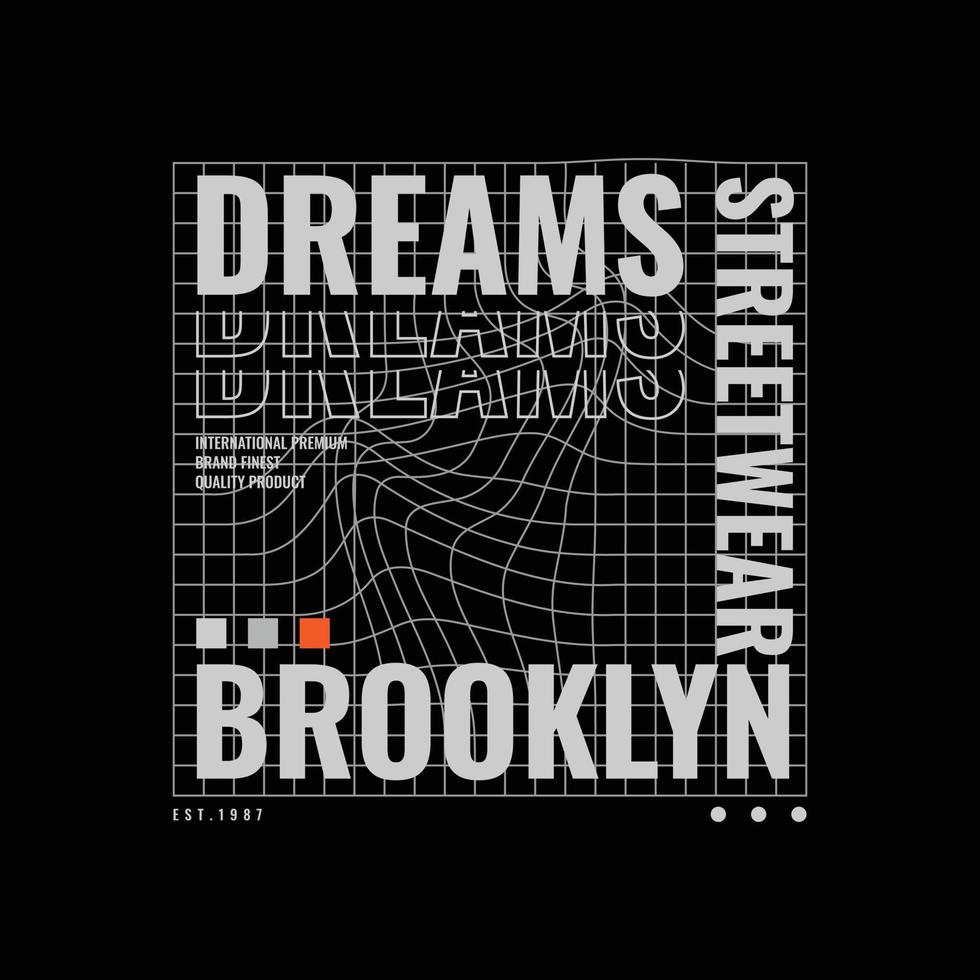 Brooklyn typografi vektor t-shirt design