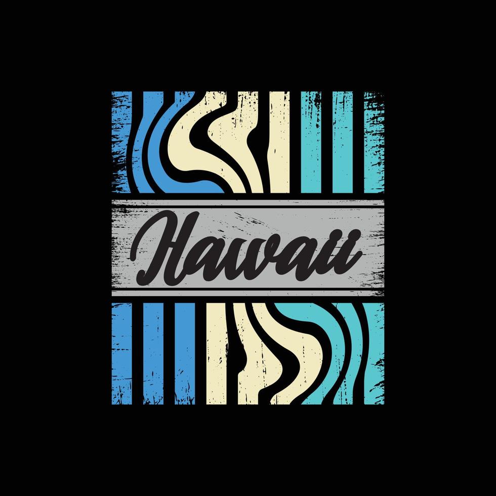 Hawaii-Illustrationstypografie. perfekt für T-Shirt-Design vektor