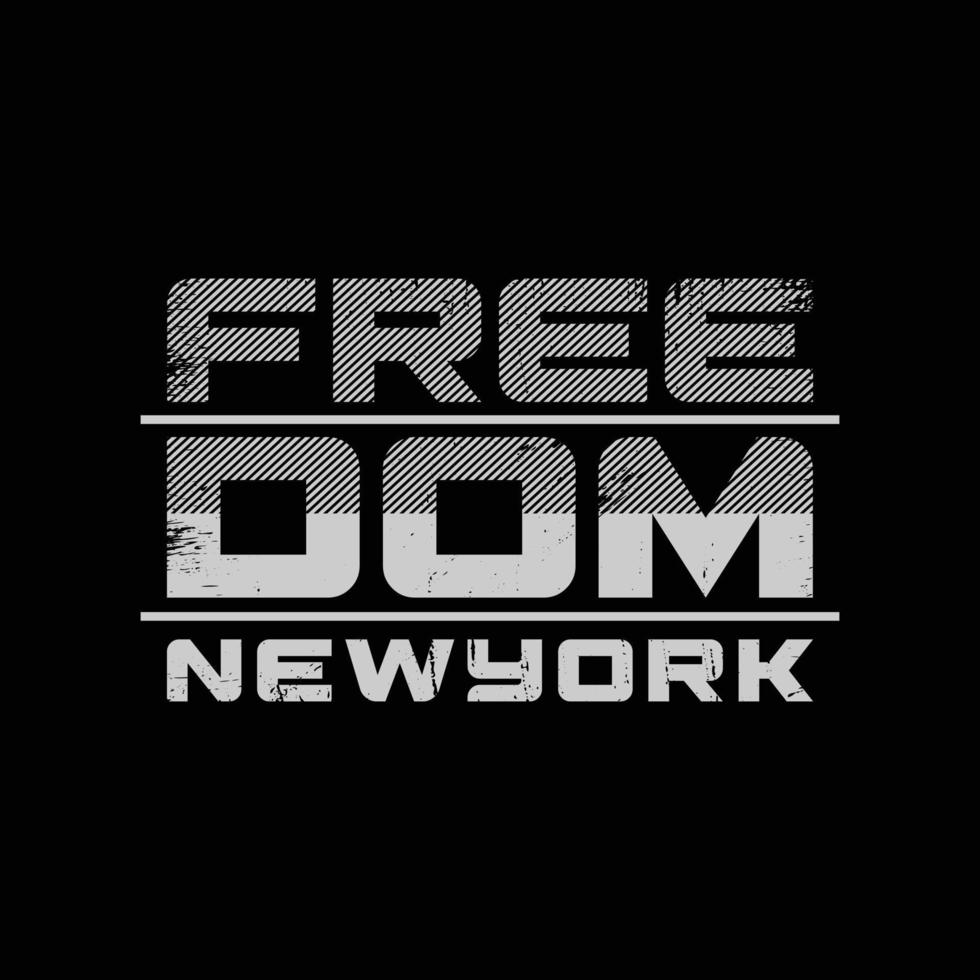 frihet ny york vektor illustration och typografi, perfekt för t-shirts, hoodies, grafik etc.