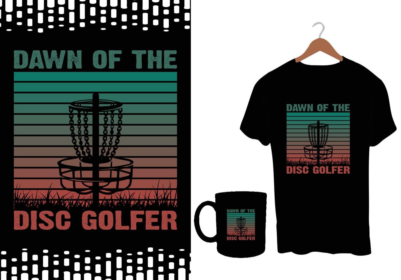 Disc-Golf-Vektor-T-Shirts-Design vektor