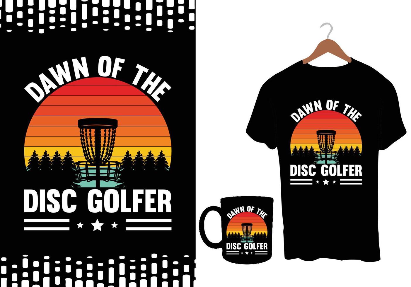 Disc-Golf-Vektor-T-Shirts-Design vektor