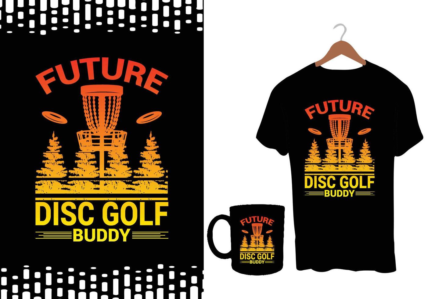 Disc-Golf-Vektor-T-Shirts-Design vektor