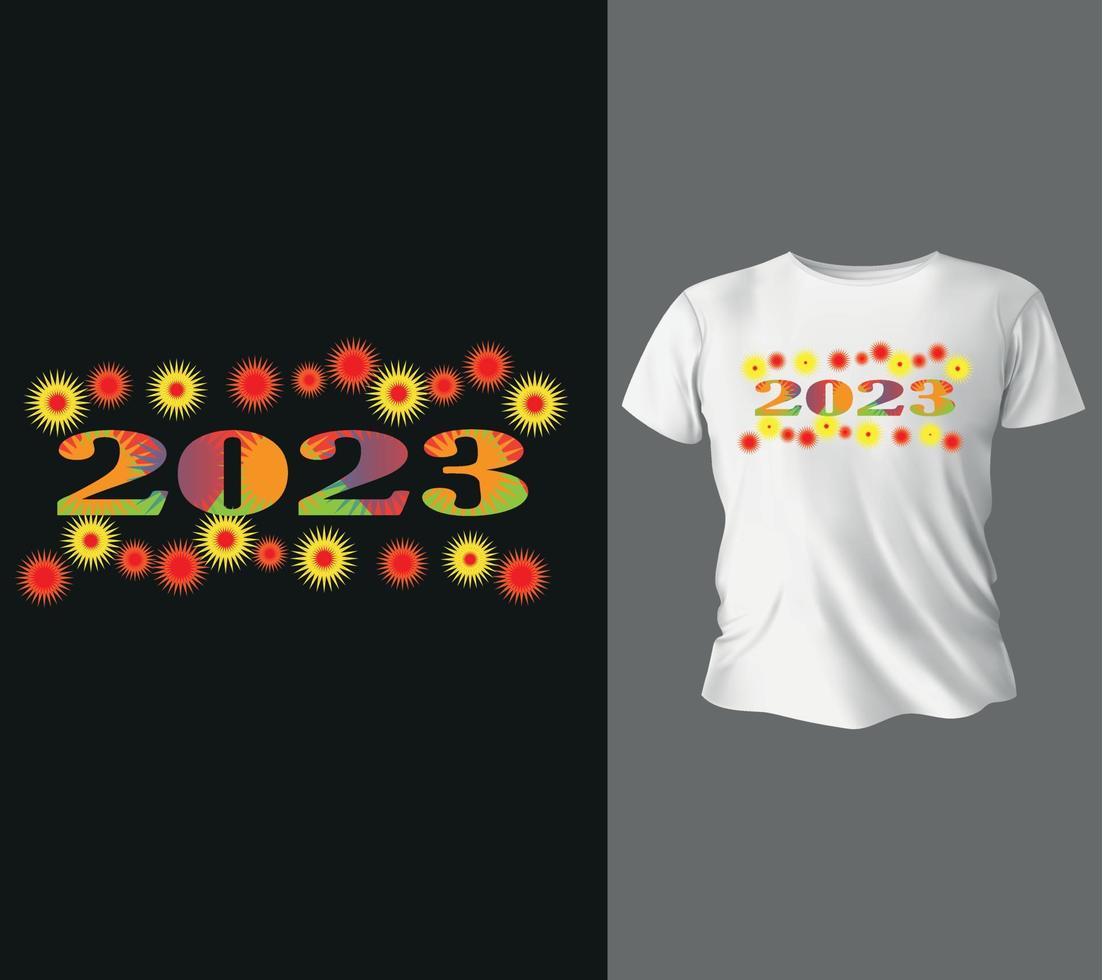 neujahr zitiert t-shirt-designs, neujahr handbeschriftung typografie vektorillustration. vektor