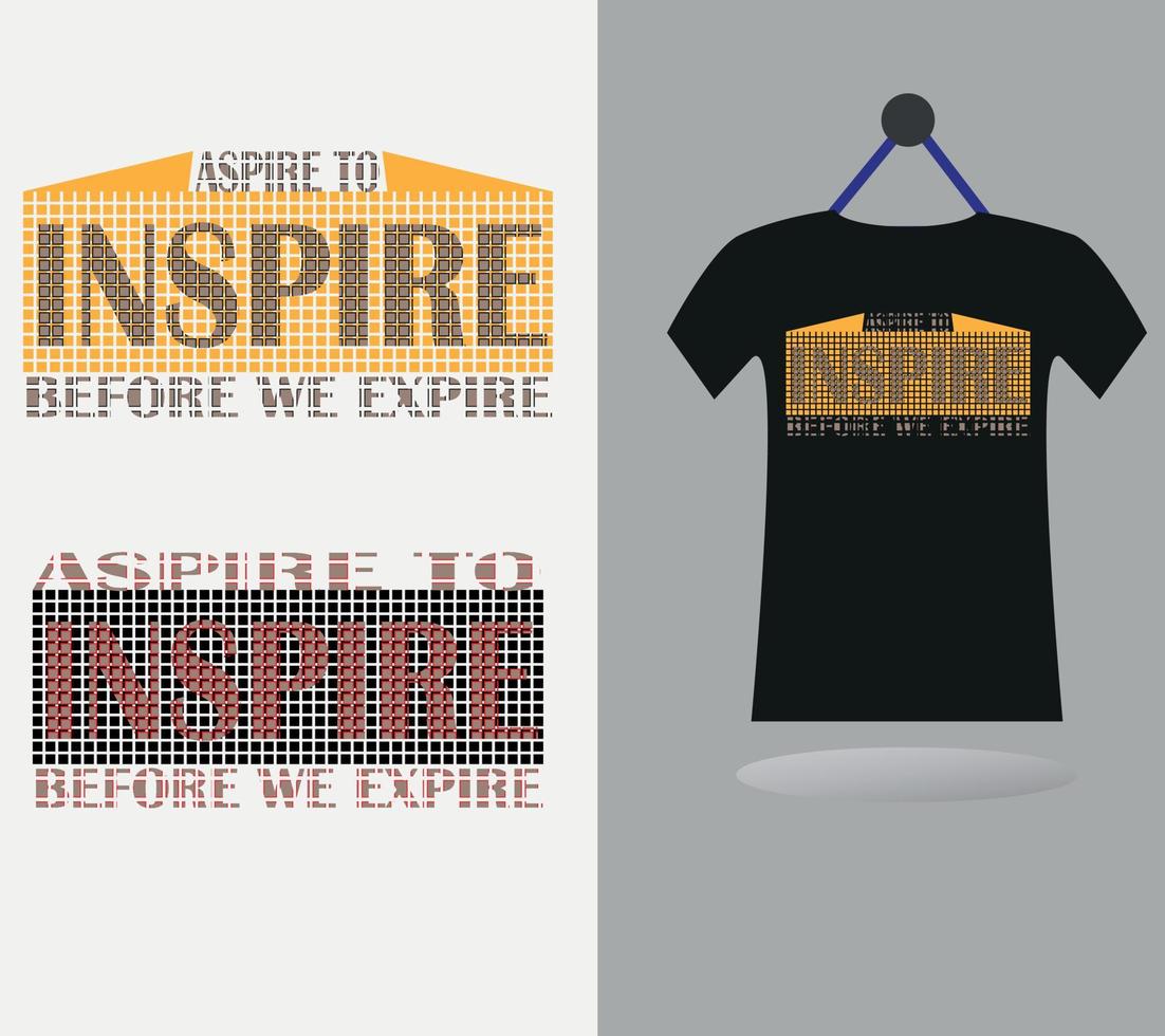 motiverande typogpafi t-shirt design, vektor illustration t-shirt design begrepp.