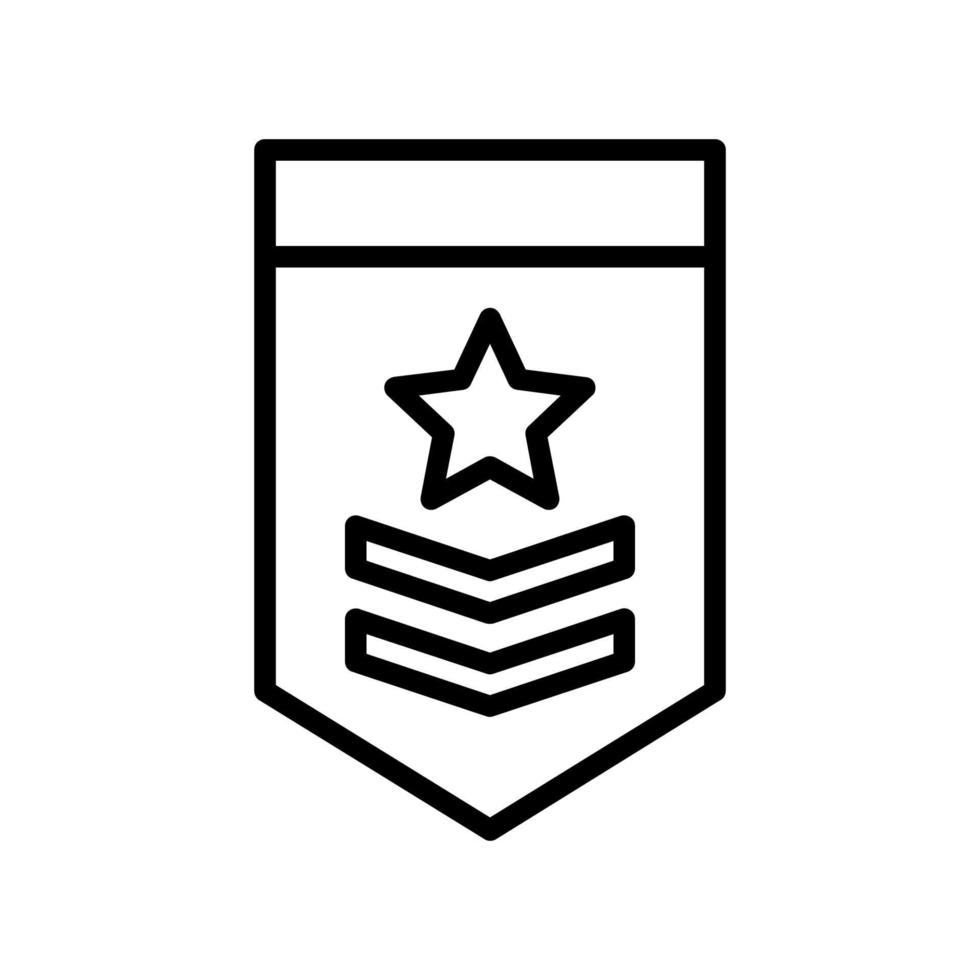 militär rang ikon symbol design mallar vektor