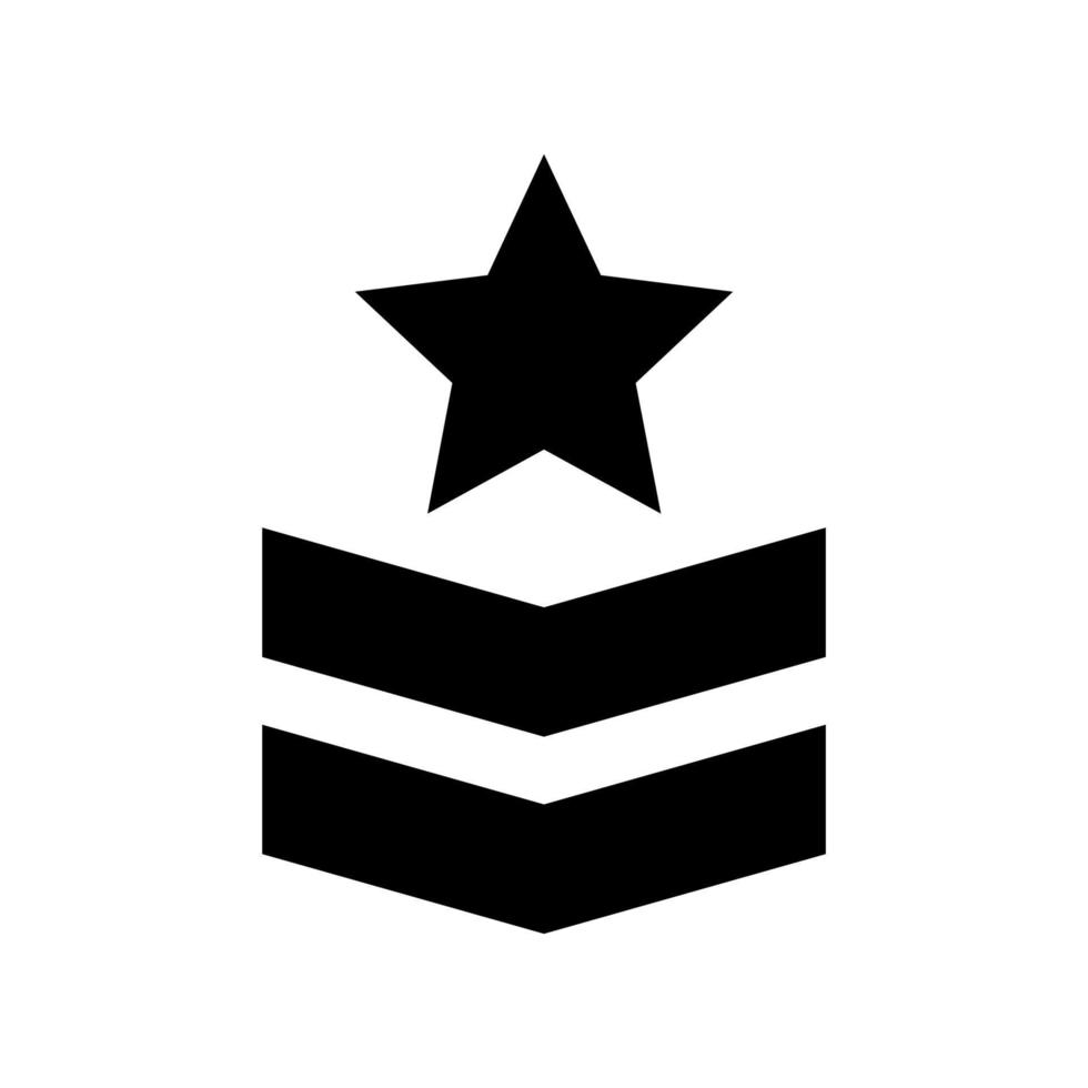 militär rang ikon symbol design mallar vektor