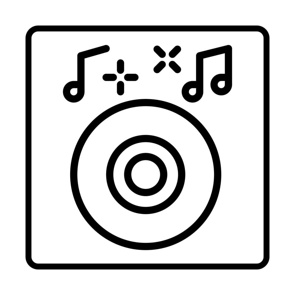 DJ-Symbol. Zeichensymbole für soziale Medien. vektorillustration lokalisiert für grafik- und webdesign. vektor