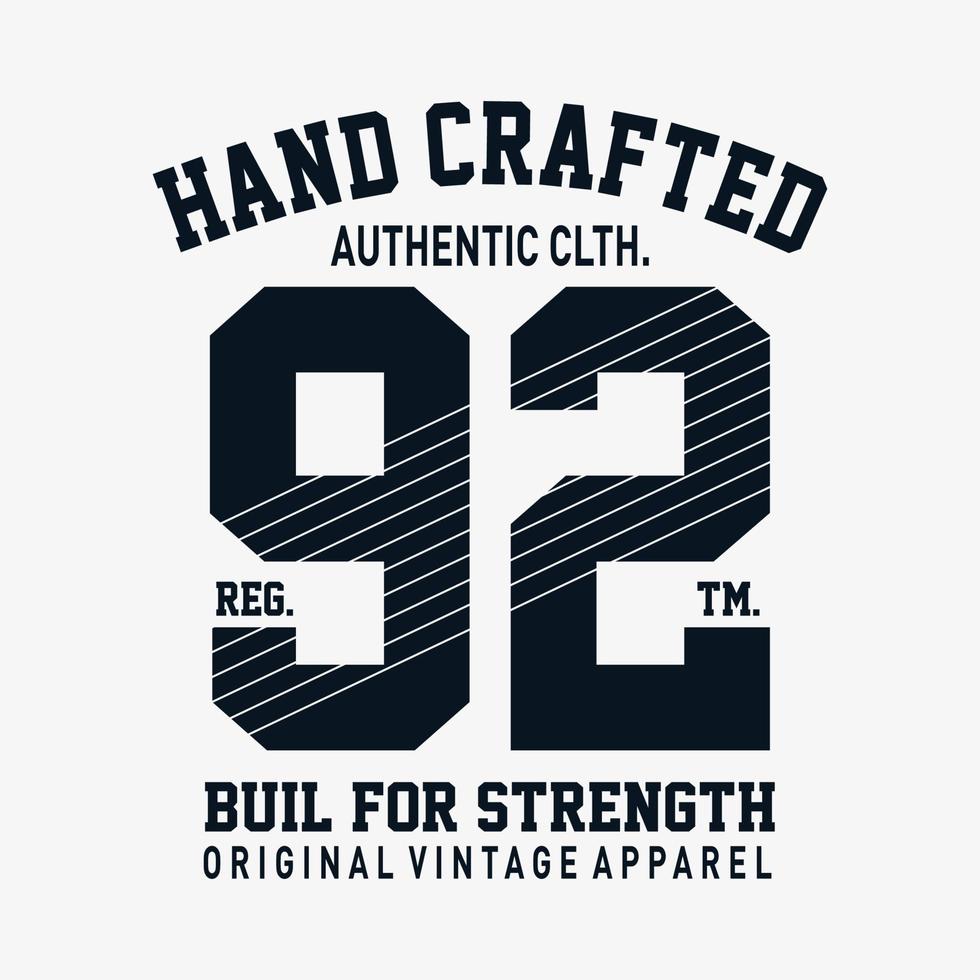 authentisches Kleidungsdruckdesign für T-Shirts und andere Zwecke vektor